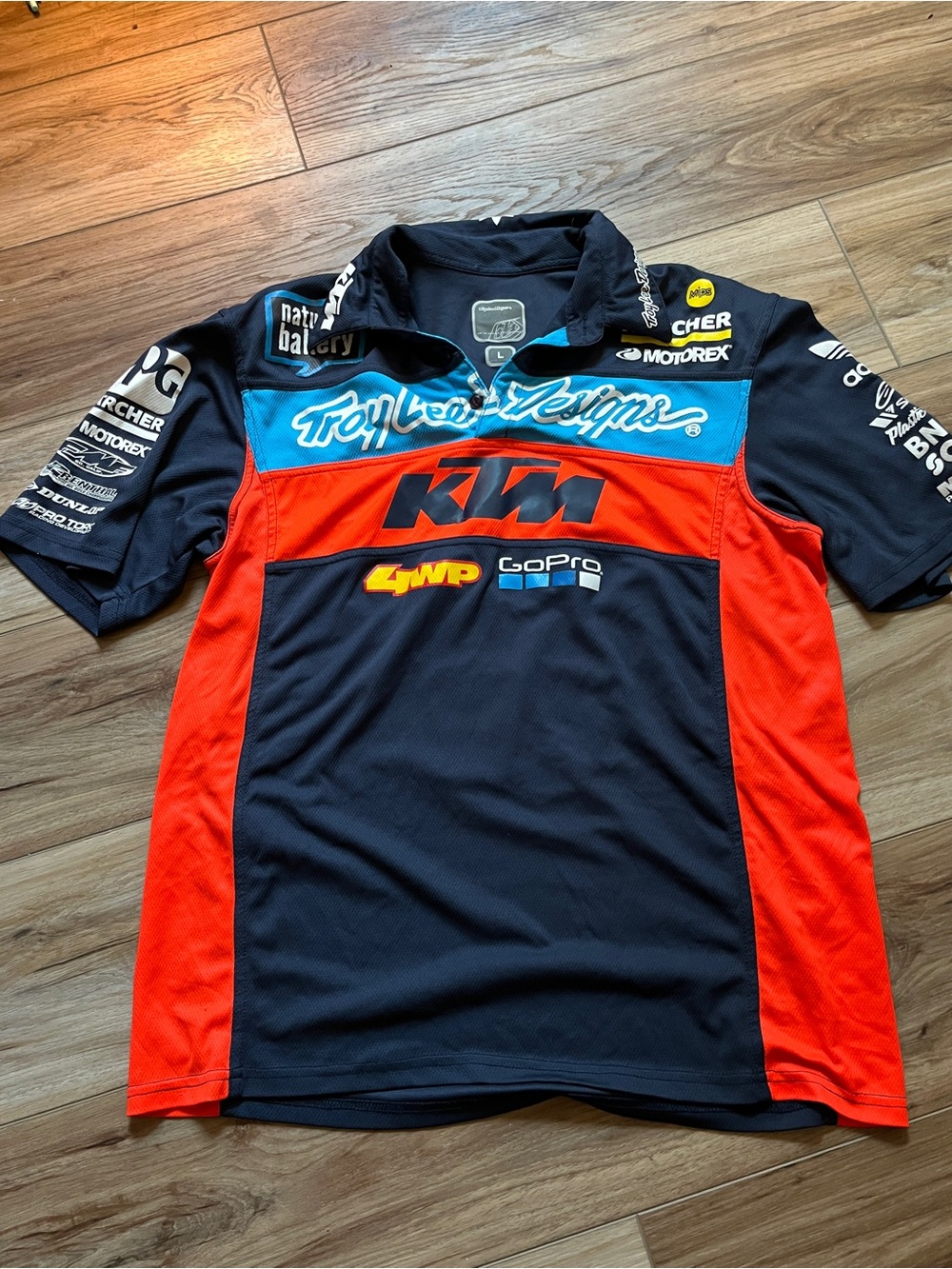 Troy Lee Designs x KTM Racing Polo - Navy & Orange